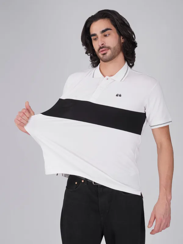 Men_S_White_Organic_Cotton_Polo_T_Shirt_With_Anti_Stain_Anti_Microbial_Protection