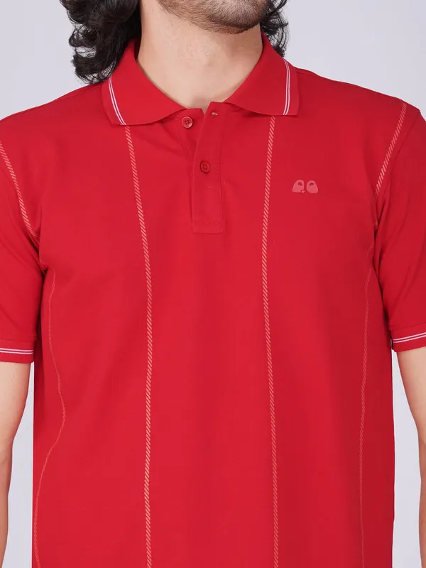 Men_S_Red_Printed_Organic_Cotton_Polo_T_Shirt_With_Anti_Stain_Anti_Microbial_Protection