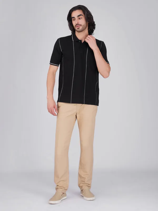 Men_S_Black_Printed_Organic_Cotton_Polo_T_Shirt_With_Anti_Stain_Anti_Microbial_Protection