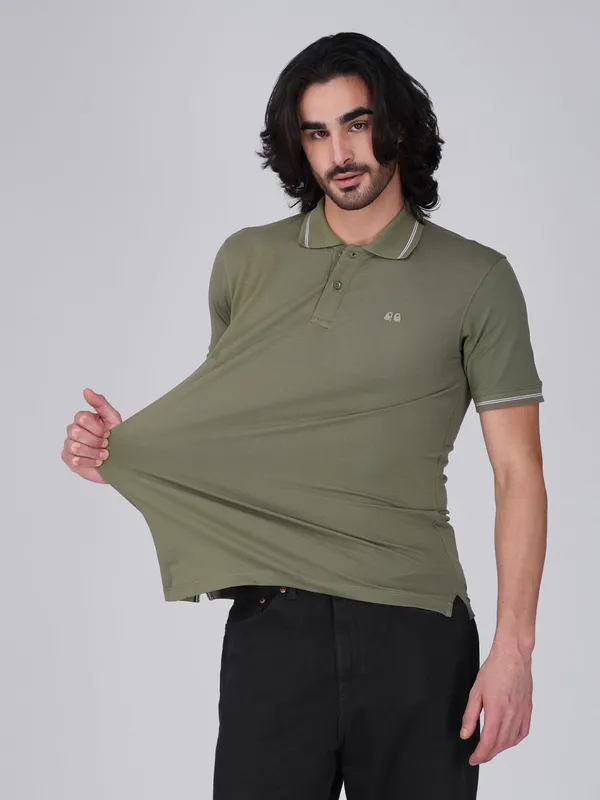 Men_S_Classic_Olive_Green_Organic_Cotton_Polo_T_Shirt