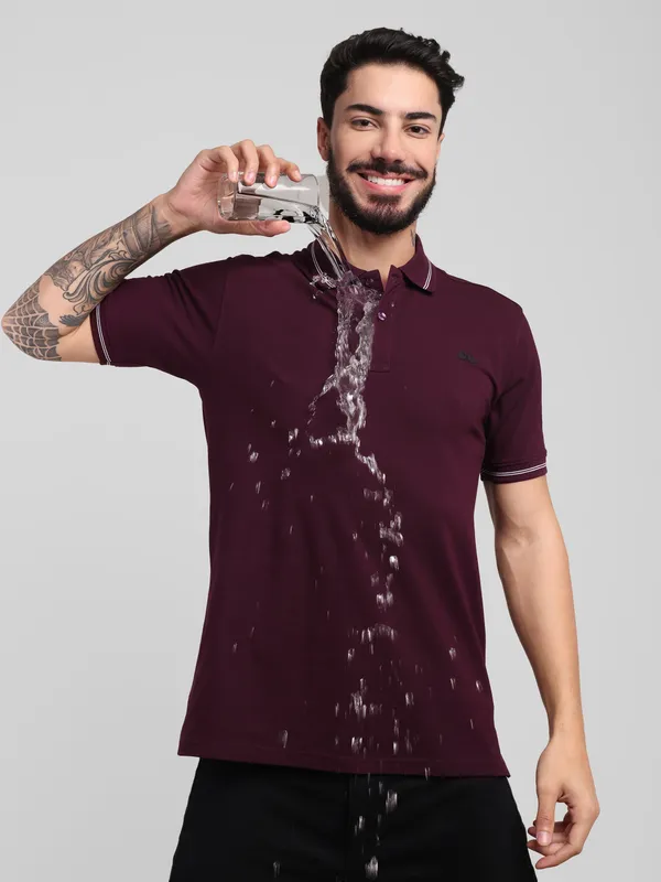Men_S_Classic_Wine_Organic_Cotton_Polo_T_Shirt_With_Anti_Stain_Anti_Odor_Finish