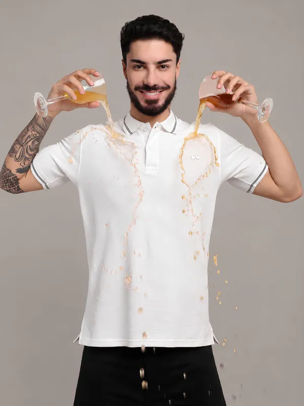Men_S_Classic_White_Organic_Cotton_Polo_T_Shirt_With_Anti_Stain_Finish