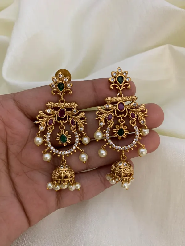 Mayura_Classic_Antique_Jhumka_Earrings