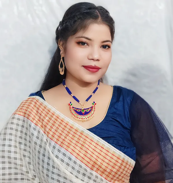 Assamese_Traditional_Gold_Plated_Multi_Color_Junbiri_Tassel_Jewellery_Set_For_Women