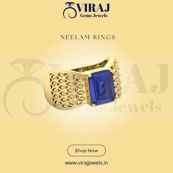 Blue_Sapphire_Created_Gold_Plated_Panchdhatu_Adjustable_Neelam_Ring_For_Men_&_Women_From_4.25_Ratti_To_20.25_Ratti