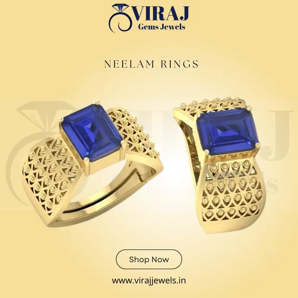 Blue_Sapphire_Created_Gold_Plated_Panchdhatu_Adjustable_Neelam_Ring_For_Men_&_Women_From_4.25_Ratti_To_20.25_Ratti