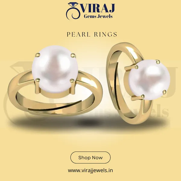 White_7.25_Ratti_Pearl_Moti_Created_Gemstone_Ring_For_Men_&_Women