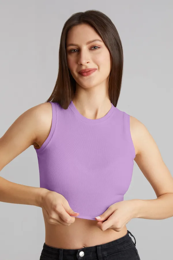 Stylish_Sleeveless_Round_Neck_Ribbed_Periwinkle_Tank_Tops