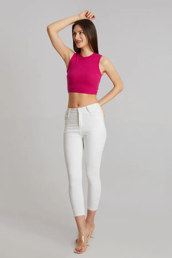Stylish_Sleeveless_Round_Neck_Ribbed_Pink_Tank_Tops