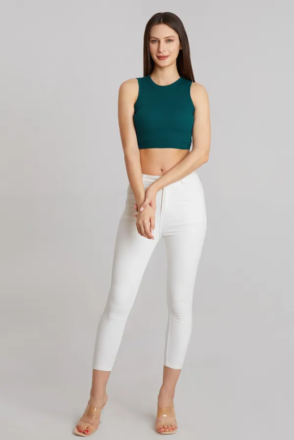 Stylish_Sleeveless_Round_Neck_Ribbed_Teal_Green_Tank_Tops