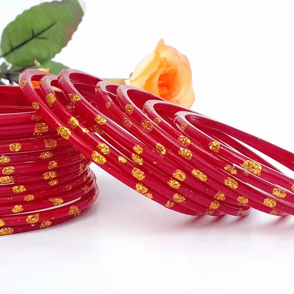 Pack_of_24_Bangles_Beautiful_Elegant_Red_Glass_Bangles_Chudi_Set_Golden_Zari_Dot_For_Women_And_Girls_With_Glossy_Finished