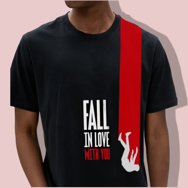 Black_Printed_Half_Sleeve_Cotton_T-Shirt_For_Men