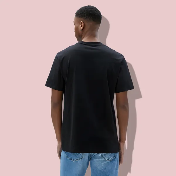 Black_Printed_Half_Sleeve_Cotton_T-Shirt_For_Men