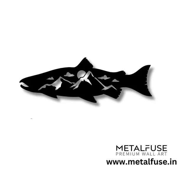 Black_Salmon_Fish_Design_Alternative_Wood_Wall_Art