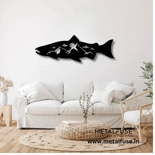 Black_Salmon_Fish_Design_Alternative_Wood_Wall_Art