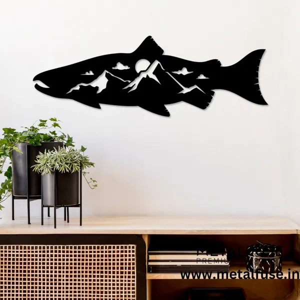 Black_Salmon_Fish_Design_Alternative_Wood_Wall_Art