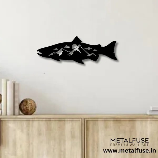 Black_Salmon_Fish_Design_Alternative_Wood_Wall_Art