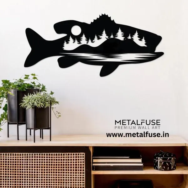 Wooden_Wall_Art_for_Home_Decoration__|_Bass_Fish_Design_Alternative__|_Black