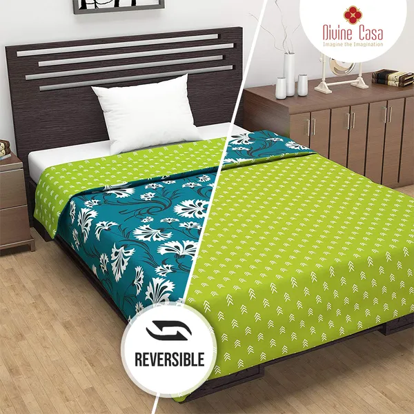 Floral_Single_Dohar_for_AC_Room_(Polyester,_Turquoise_Blue_and_Lime_Green)