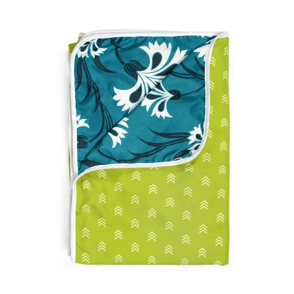 Floral_Single_Dohar_for_AC_Room_(Polyester,_Turquoise_Blue_and_Lime_Green)