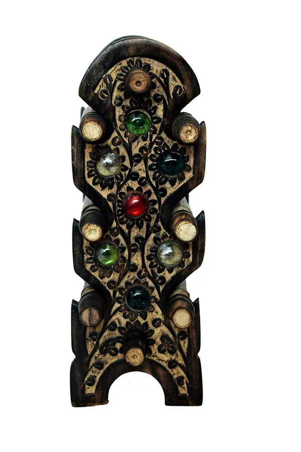 Wood_Hand_Carved_Bangle_Display_Stand