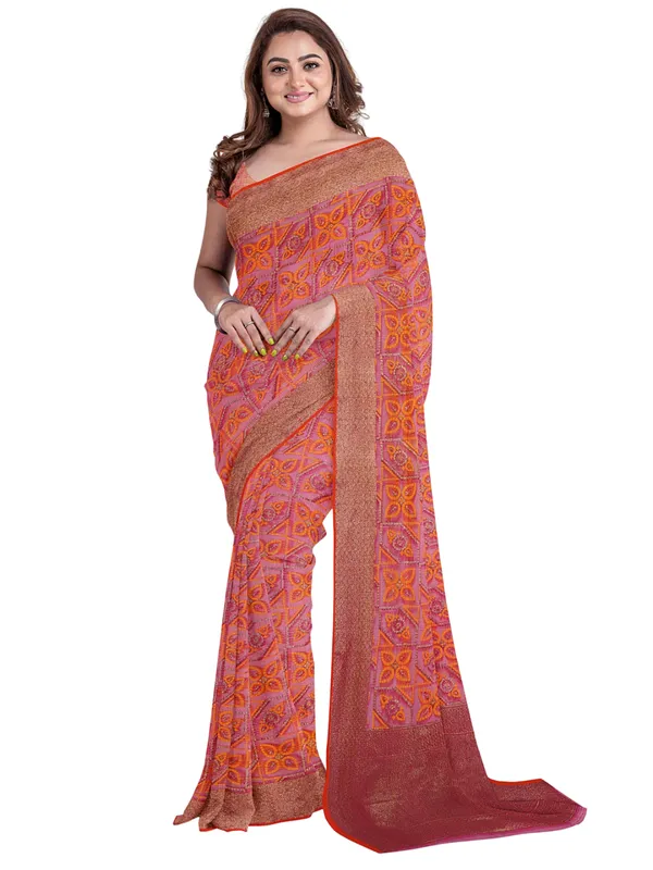 Pink_Cotton_Blend_Banarasi_Sarees_For_Women