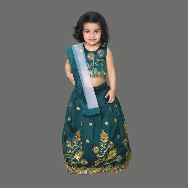 Green_Stitched_Designer_Traditional_Party_Wear_Lehenga_Choli_With_Dupatta_Set