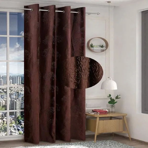 Polyester_Tree_Punching_Design,_Washable_Parde_for_Home,_Office,_Bedroom,_Living_Room_(Brown,_Set_of_2)