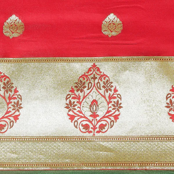 Red_Satin_Silk_Banarasi_Sarees_For_Women