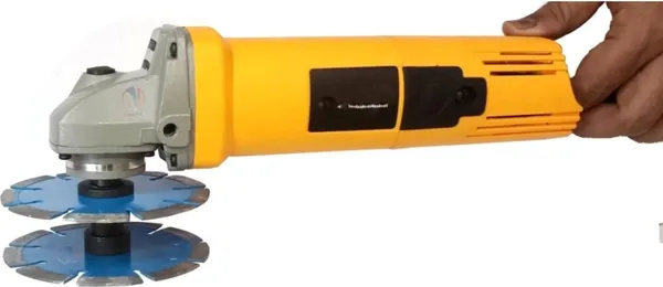 High_Q_4"(100Mm)_Double_Blade_Angle_Grinder_With_Attachment_&_Adaptor_Angle_Grinder_(100_Mm_Wheel_Diameter)