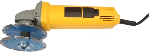 High_Q_4"(100Mm)_Double_Blade_Angle_Grinder_With_Attachment_&_Adaptor_Angle_Grinder_(100_Mm_Wheel_Diameter)