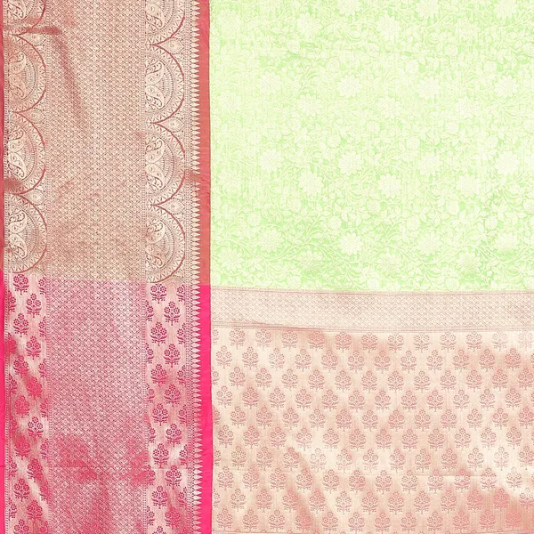 Green_Kanchi_Silk/Brocade_Banarasi_Sarees_For_Women