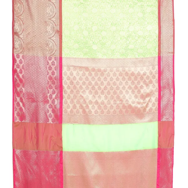 Green_Kanchi_Silk/Brocade_Banarasi_Sarees_For_Women