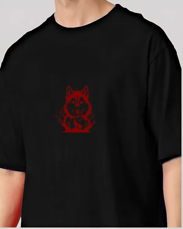 Black_Oversized_Printed_Half_Sleeve_Cotton_T-Shirt_For_Men