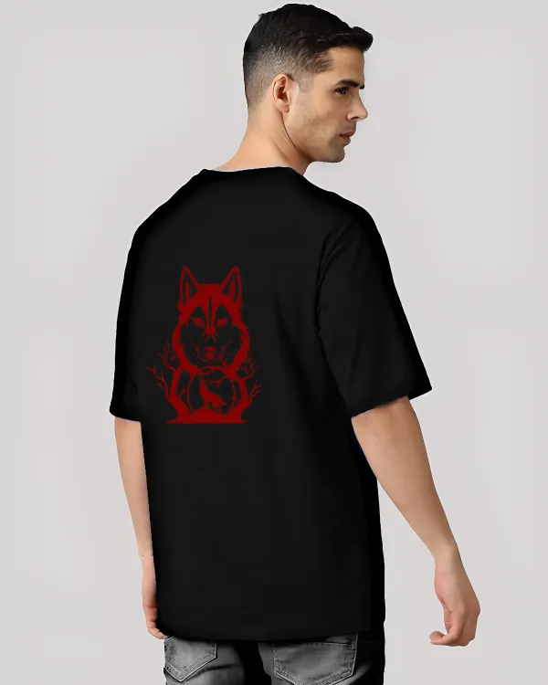Black_Oversized_Printed_Half_Sleeve_Cotton_T-Shirt_For_Men
