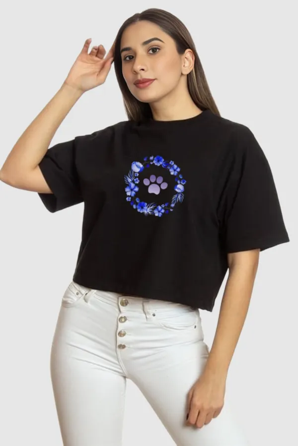 Black_Cat_side_back_Printed_Crop_Oversized_T-Shirt_For_Women