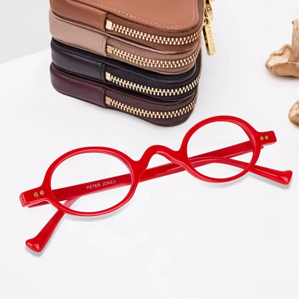 Red_Full_Rim_Round_Frame_(43_Mm)_-_For_Unisex