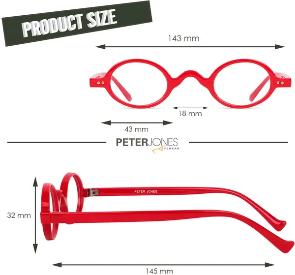 Red_Full_Rim_Round_Frame_(43_Mm)_-_For_Unisex