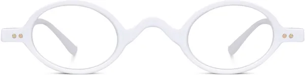 White_Full_Rim_Round_Frame_(43_Mm)_-_For_Unisex