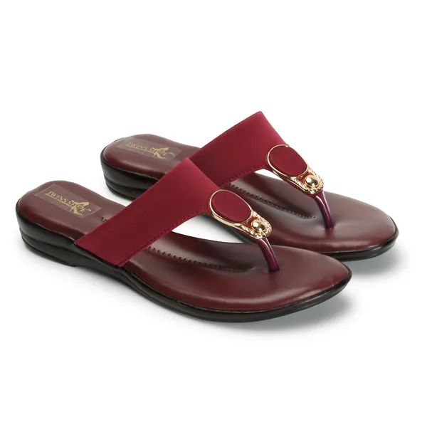 Casual_Buckle_Flat_Slippers_(Cherry)