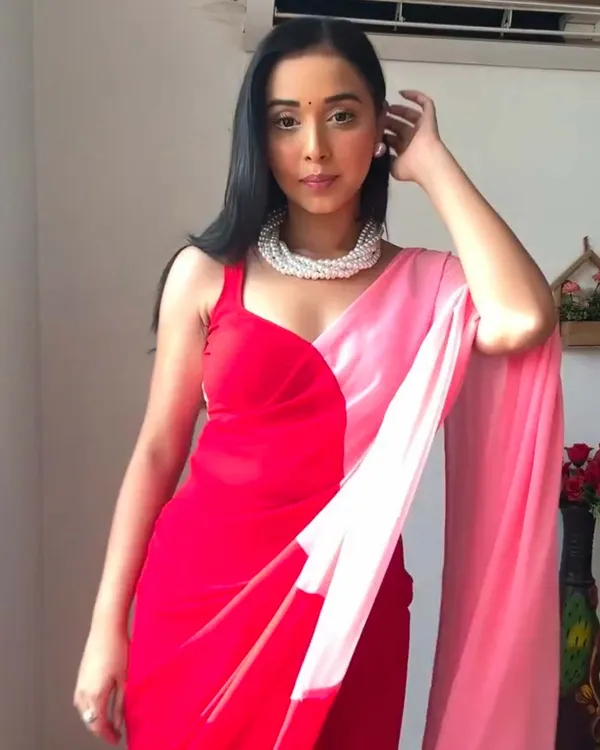 Red_Colour_1-Minute_Ready_To_Wear_Georgette_Saree_With_Blouse_Piece