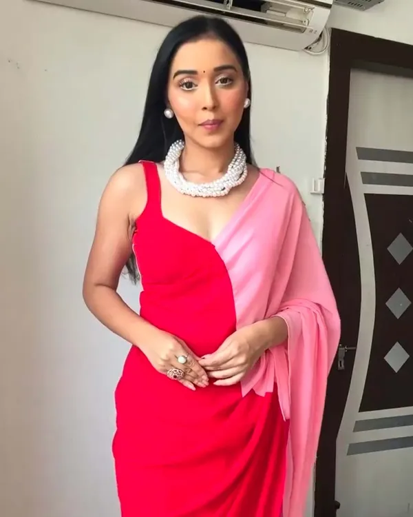 Red_Colour_1-Minute_Ready_To_Wear_Georgette_Saree_With_Blouse_Piece