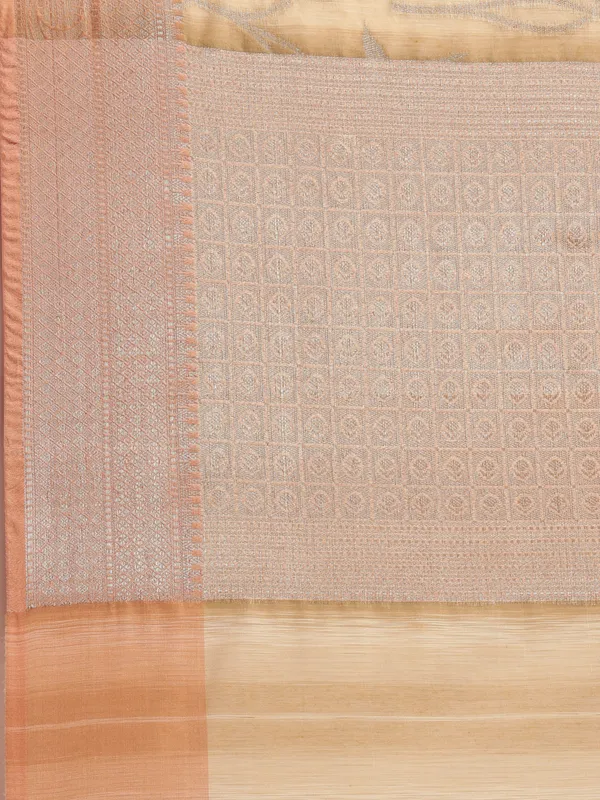 Brown_Matka_Silk/Silk_Blend_Banarasi_Sarees_For_Women