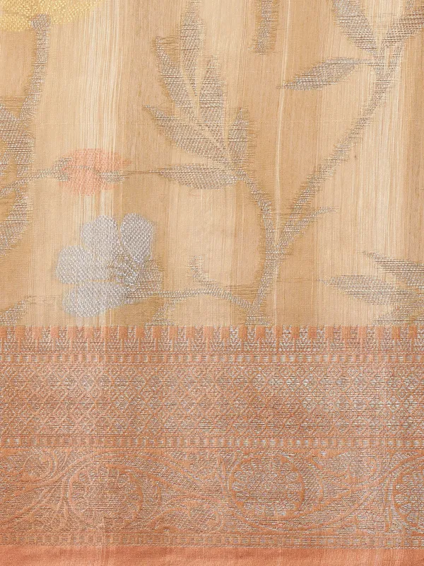 Brown_Matka_Silk/Silk_Blend_Banarasi_Sarees_For_Women