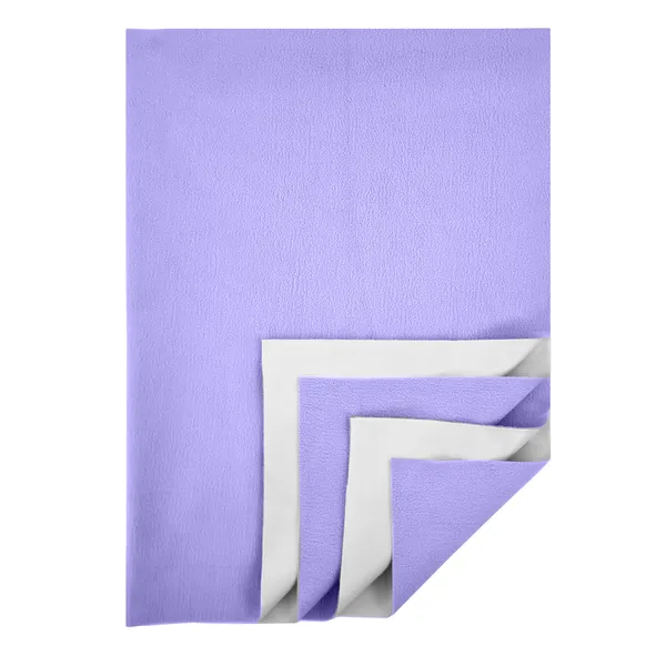 _Waterproof_Bed_Protector,_Anti-Piling_Fleece_Extra_Absorbent_Quick_Dry_Sheet,_Baby_Bed_Protector,_Medium_Size(70_X_100_CM),_Pack_of_1_-LILAC
