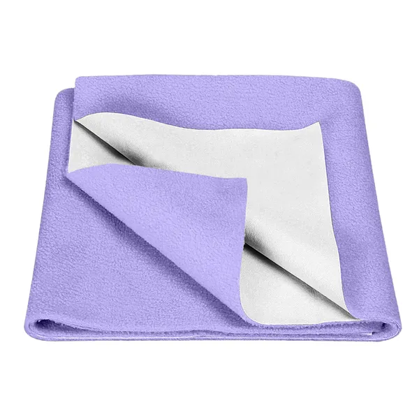_Waterproof_Bed_Protector,_Anti-Piling_Fleece_Extra_Absorbent_Quick_Dry_Sheet,_Baby_Bed_Protector,_Medium_Size(70_X_100_CM),_Pack_of_1_-LILAC