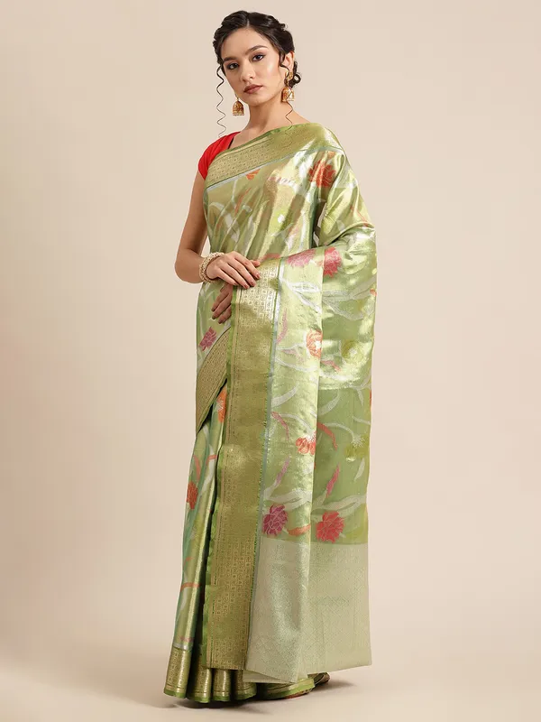Green_Tissue_Banarasi_Sarees_For_Women
