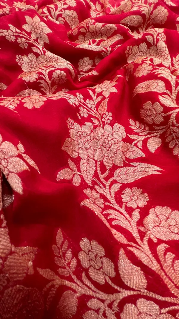 Humairah_Presents_Pure_Handloom_Rose_Pink_Contrast_Chiffon_Alfi_Gold_Zari_Jaal_and_Banarasi_Zari_Border_Saree_with_Rose_Pink_Blouse
