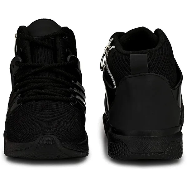 Black_Mesh_And_Airmix_Lace_Ups_Sports_Shoes_For_Men