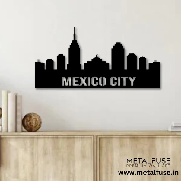 Wooden_Wall_Art_for_Home_Decoration__|_Mexico_City_Skyline__|_Black